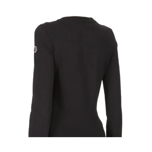 Moncler + Rick Owens Girder Ls T In Black Mediumweight Cotton Jersey