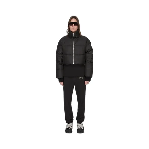 Moncler + Rick Owens Jogger In Black Heavy Cotton Jersey