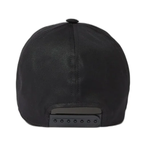 Rick Owens Concordians Owenscorp Embroidered Baseball Cap In Black/Pearl Heavy Cotton Poplin