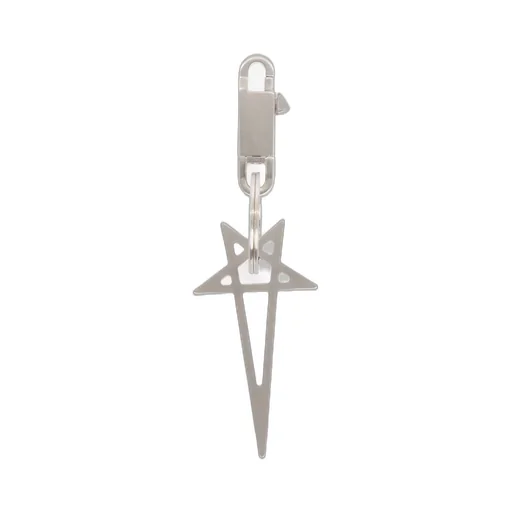 Rick Owens Temple Pentagram In Palladium Palladium Tone Brass