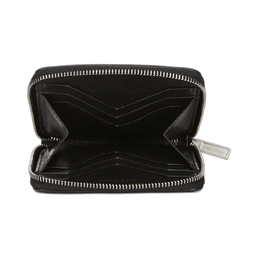Rick Owens Concordians Zipped Wallet In Black Soft Buffalo