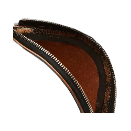 Rick Owens Concordians Neckwallet In Black Groppone Cow Leather