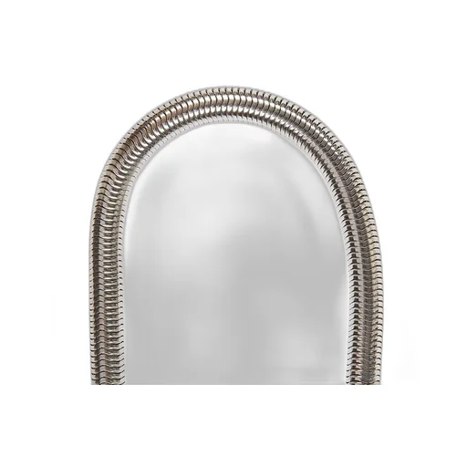 Rick Owens Concordians Snake Keychain In Palladium Tone Brass