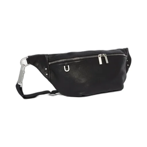 Rick Owens Concordians Bumbag In Black Soft Buffalo