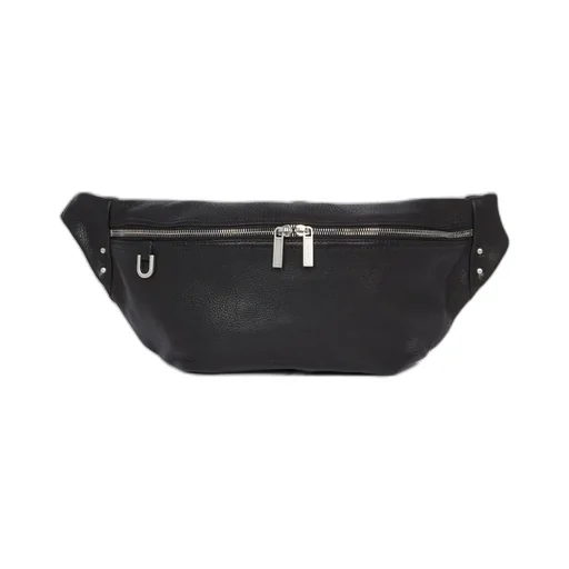 Rick Owens Concordians Bumbag In Black Soft Buffalo