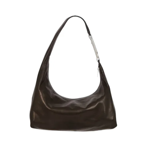 Rick Owens Concordians Cropped Gemini Bag In Black Glossy Butter Calf Leather