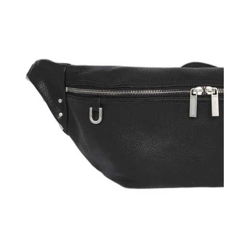 Rick Owens Concordians Bumbag In Black Soft Buffalo