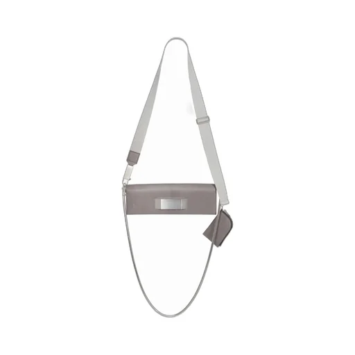 Rick Owens Concordians Griffin Clutch In Dust Glossy Butter Calf Leather