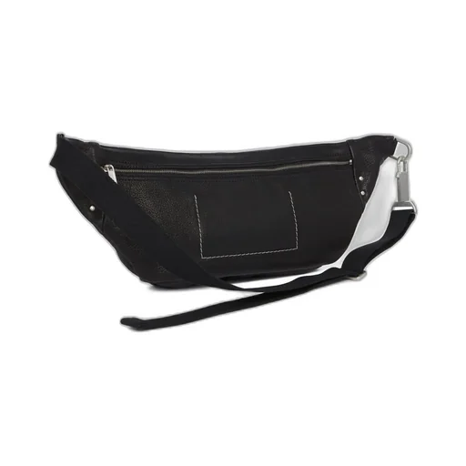 Rick Owens Concordians Bumbag In Black Soft Buffalo