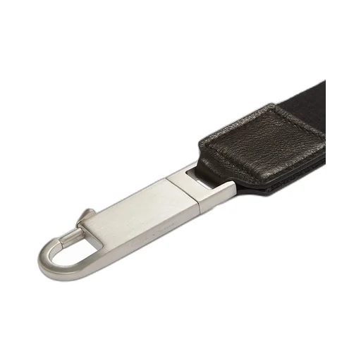 Rick Owens Concordians Webbing Strap In Black Cotton Webbing