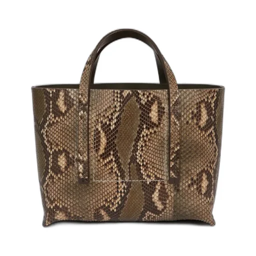 Rick Owens Concordians Mini Shopper In Bosco Python Leather