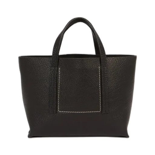 Rick Owens Concordians Mini Shopper In Black American Bison