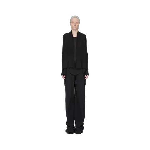 Rick Owens Forever Bias In Black Heavy Cady