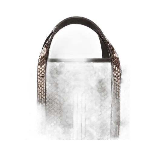 Rick Owens Mini Shopper In Natural Python Snakeskin