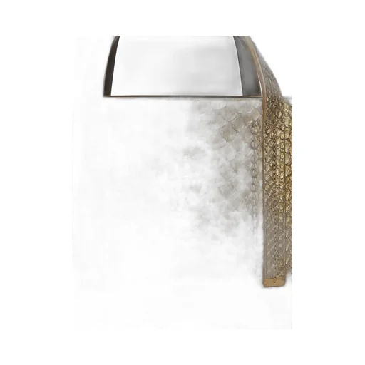 Rick Owens Mini Shopper In Gold Python Snakeskin