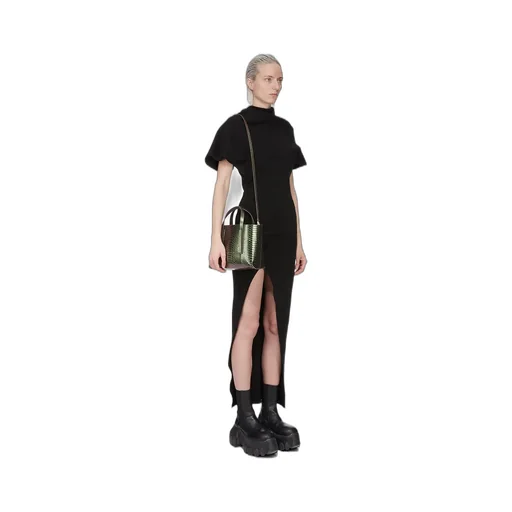 Rick Owens Mini Shopper In Iniridescent Python Snakeskin