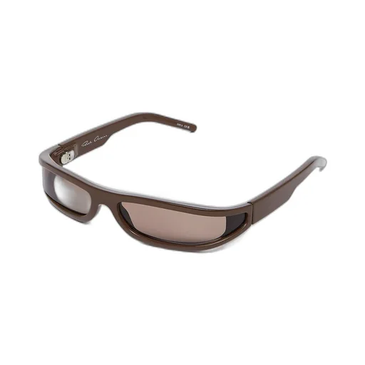 Rick Owens Fog Sunglasses In Brown And Brown