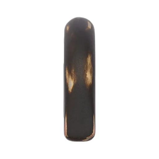 Rick Owens Round Prong Ear Cuff In Brassed Black
