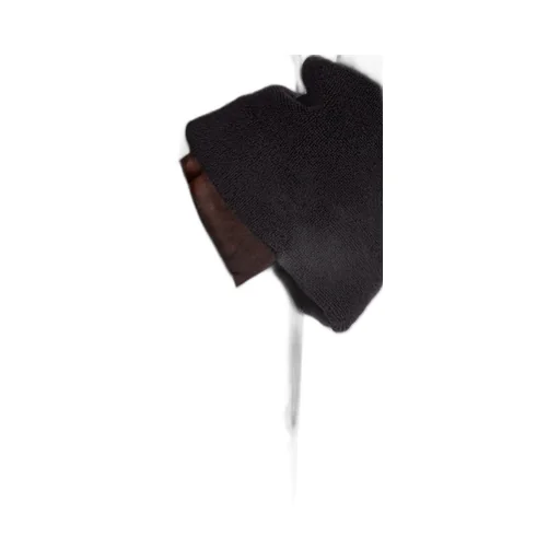 Rick Owens Beach Robe In Black/Pearl Heavy Cotton Terry