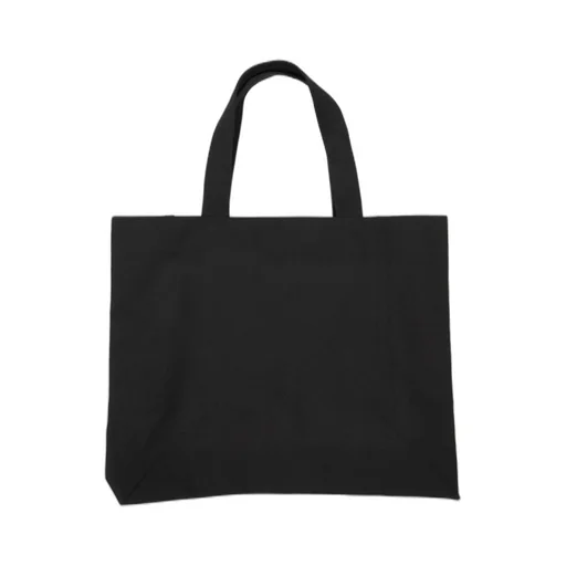 Rick Owens Beach Bag In Black/Pearl Heavy Cotton Canvas
