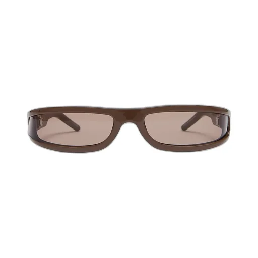 Rick Owens Fog Sunglasses In Brown And Brown