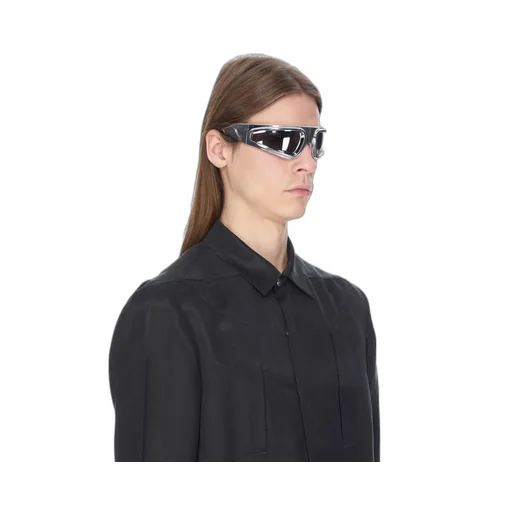 Rick Owens Ryder Sunglasses In Silver/Silver