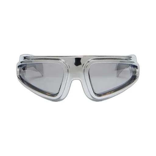 Rick Owens Ryder Sunglasses In Silver/Silver