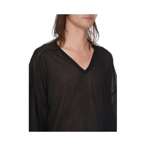 Rick Owens Temple V Tommy T In Black Unstable Cotton