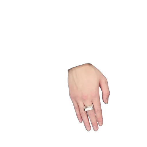 Rick Owens Double Crystal Ring In Palladio Brass And Hematite Stone