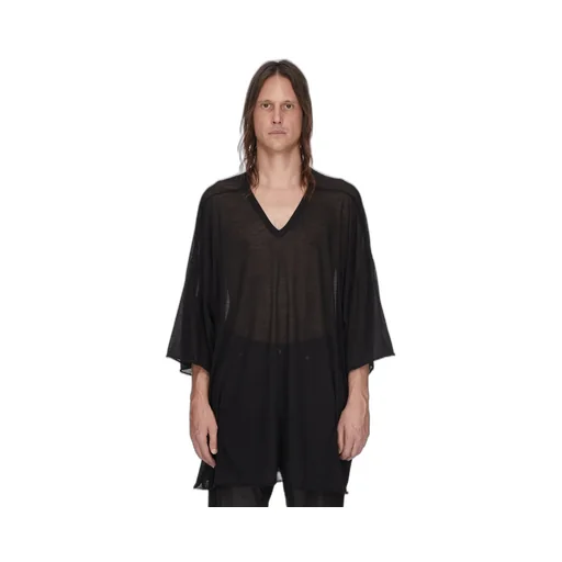 Rick Owens Temple V Tommy T In Black Unstable Cotton