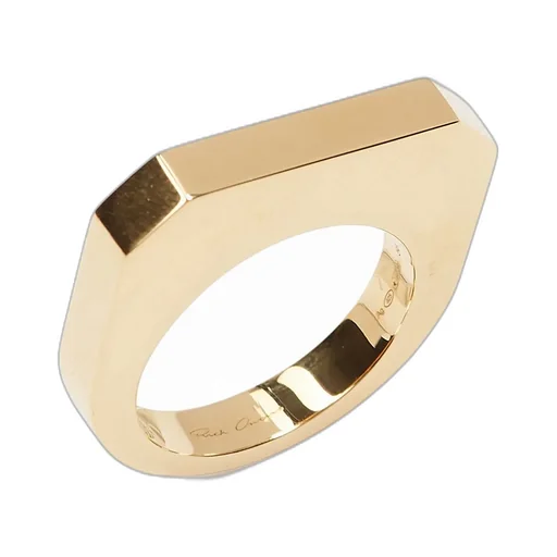 Rick Owens Ring In Gold Silver