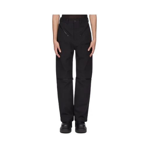Rick Owens Concordians Bonotto Capsule Strobe Convertible In Black Cotton Whipcord