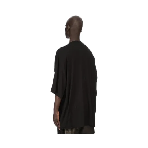 Rick Owens Temple V Tommy T In Black Cotton Gauze Jersey