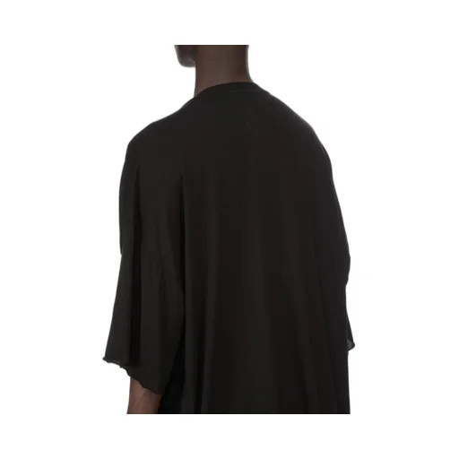 Rick Owens Temple V Tommy T In Black Cotton Gauze Jersey