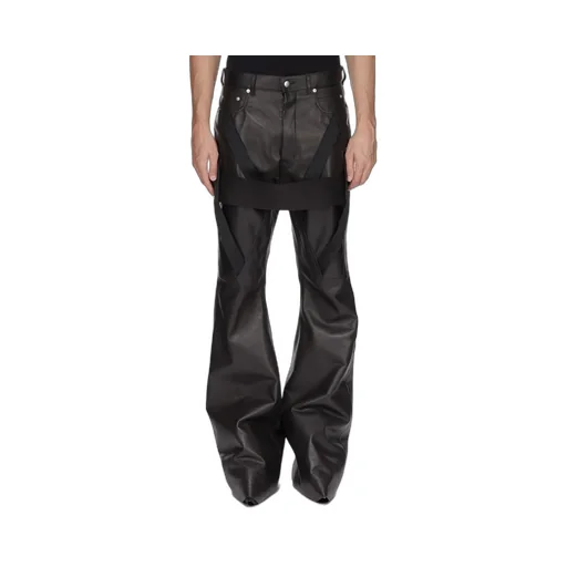 Rick Owens Temple Megastrapped Bolans In Black Nylon Canvas