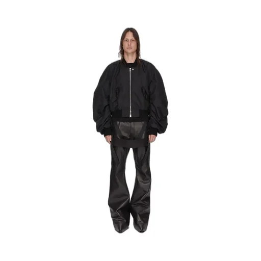 Rick Owens Temple Megastrapped Bolans In Black Nylon Canvas