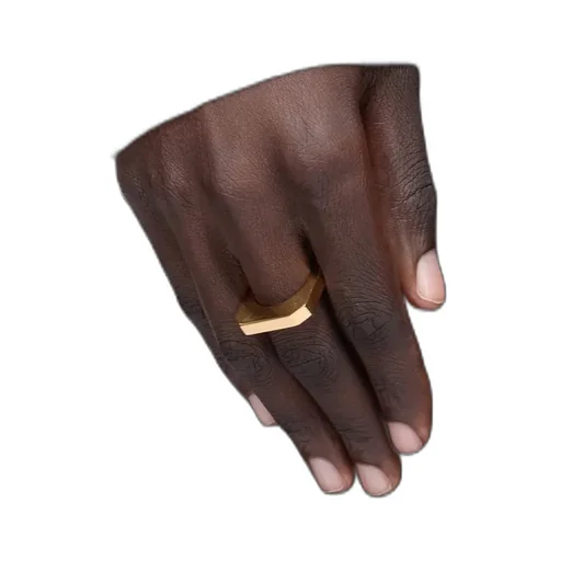 Rick Owens Ring In Gold Silver