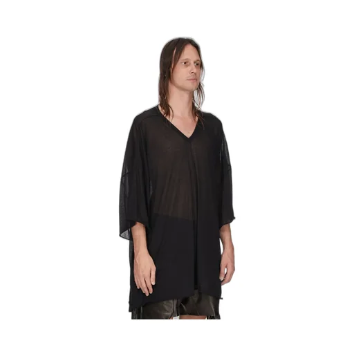 Rick Owens Temple V Tommy T In Black Unstable Cotton