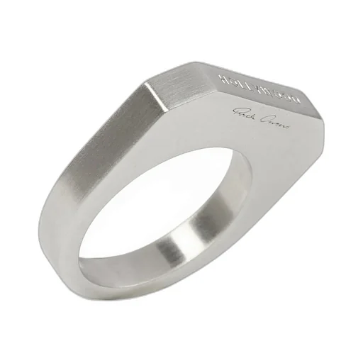 Rick Owens Runway Ring In Brass
