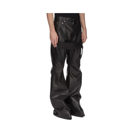 Rick Owens Temple Megastrapped Bolans In Black Nylon Canvas