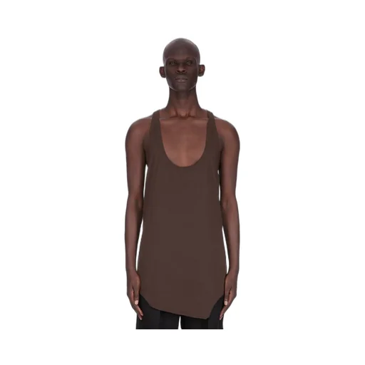 Rick Owens Concordians Runway Pony Tank In Darkdust Classic Cotton Jersey
