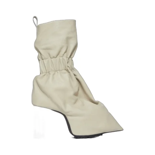 Rick Owens Temple Pull On Cuffed Taquito In Sand/Clear Grainy Cow Leather