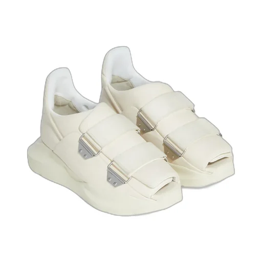 Rick Owens Temple Burritogeth In Milk/Milk Full Grain Calf Leather