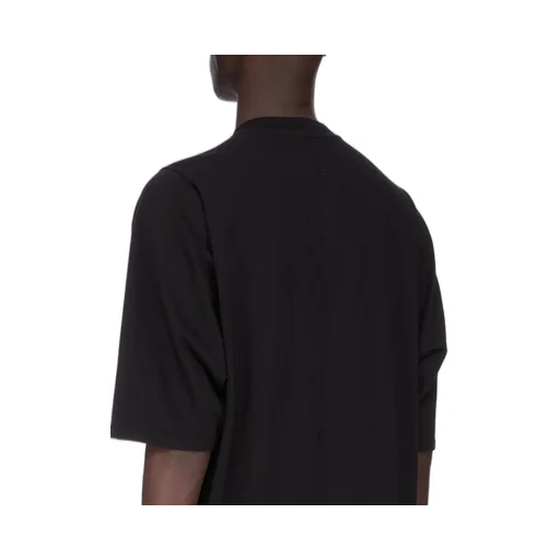 Rick Owens Concordians Runway Jumbo Ss T In Black Compact Heavy Jersey