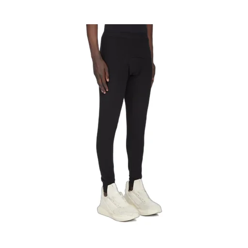 Rick Owens Concordians Runway Thermal Bottom In Black Thermal Jersey