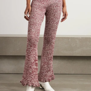 Ribbed Knit Flared Pants
