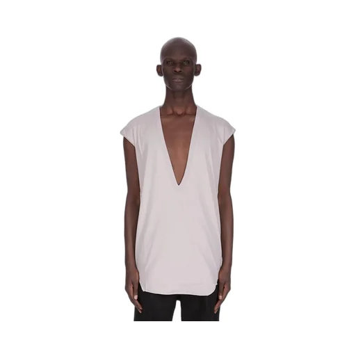 Rick Owens Concordians Runway Dylan T In Pearl Classic Cotton Jersey