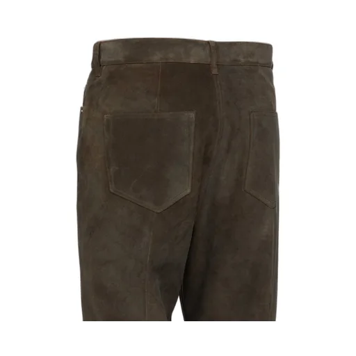 Rick Owens Concordians Runway Bolans In Indigo Suede