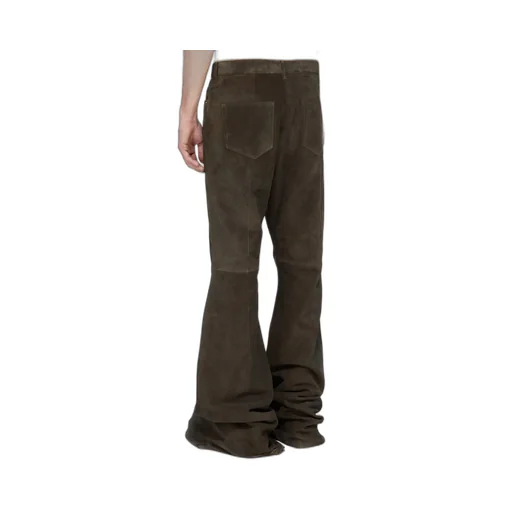 Rick Owens Concordians Runway Bolans In Indigo Suede