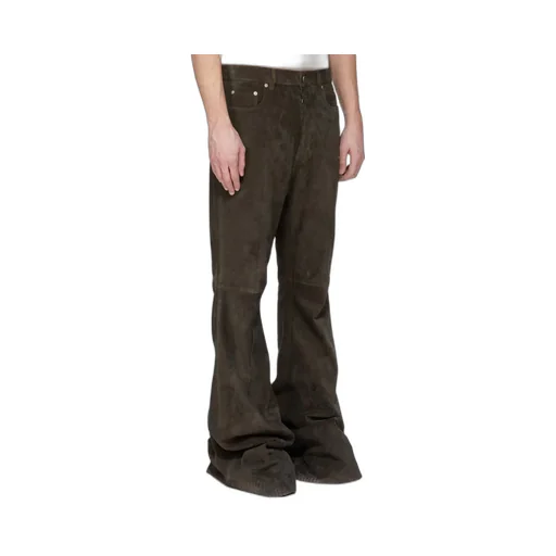 Rick Owens Concordians Runway Bolans In Indigo Suede